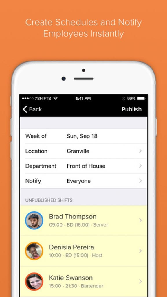 Homebase app screenshot