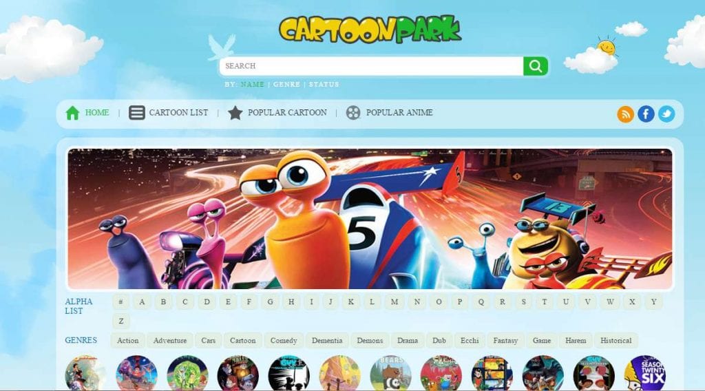 30 websites to watch cartoons online 