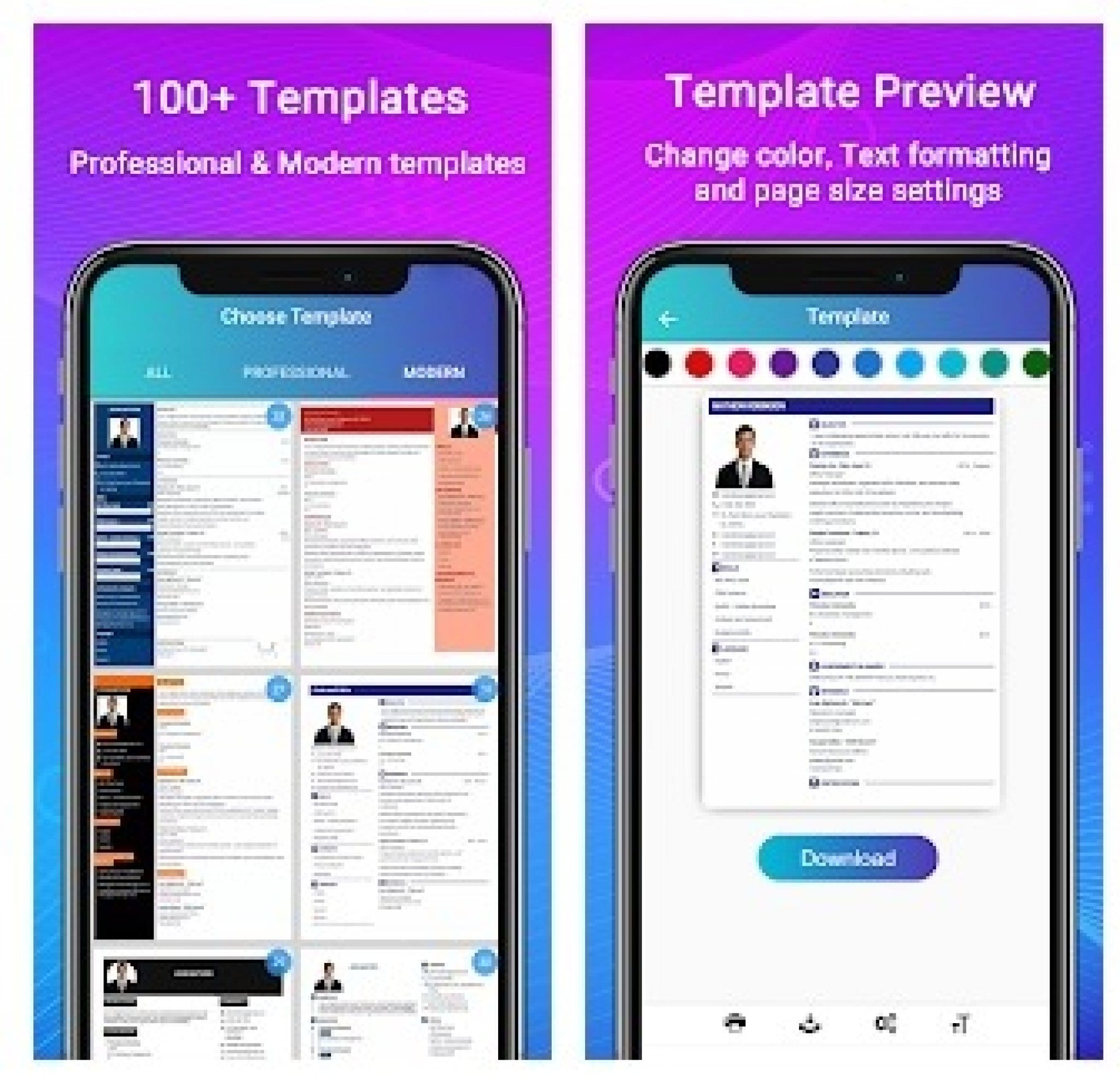 8 best resume apps free download + bonus | Free apps for Android and iOS