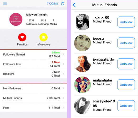 instagram insight - find out mutual followers instagram