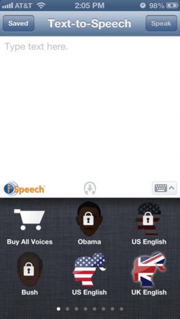 ispeech tts iphone