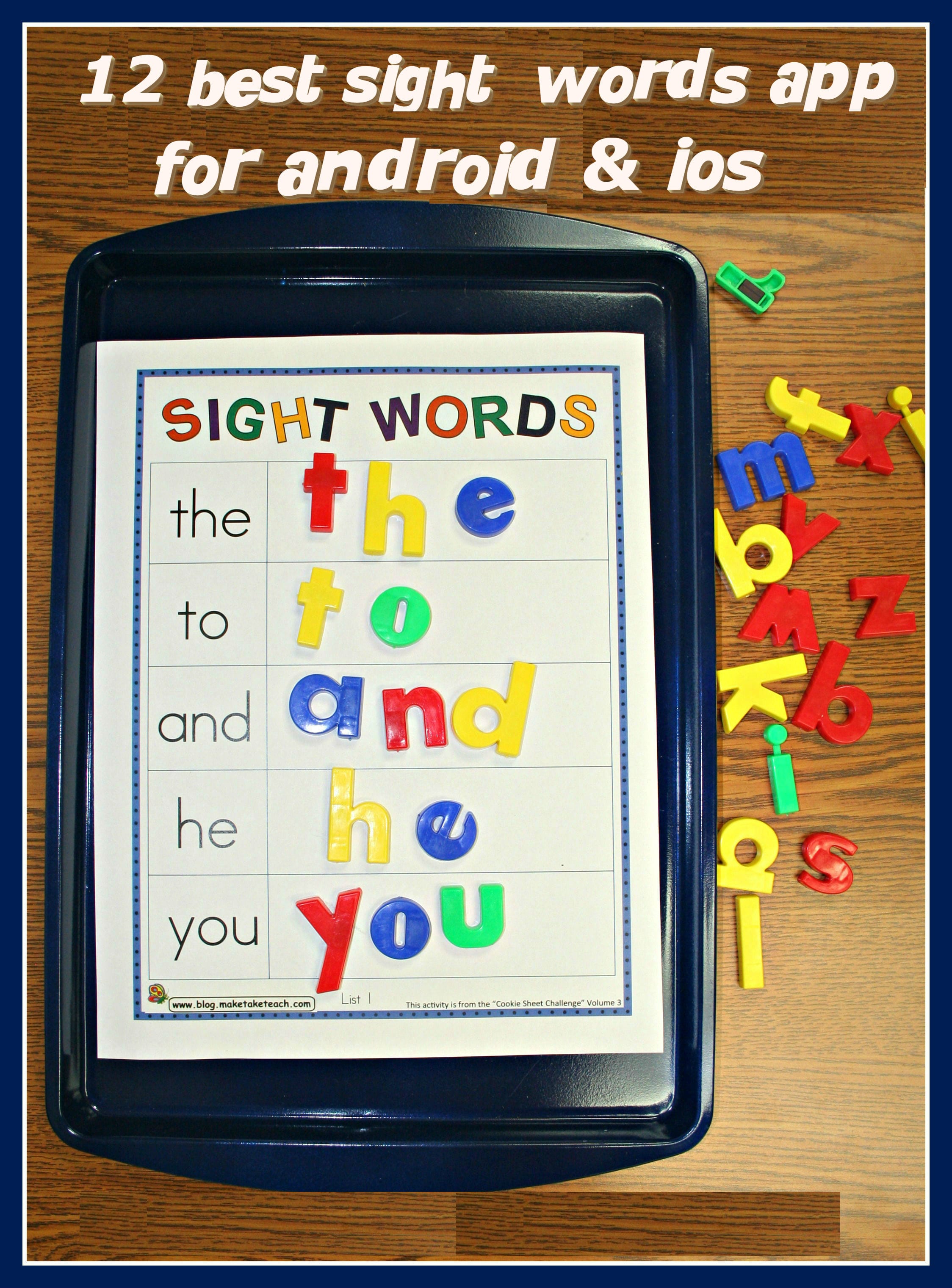 custom sight words app