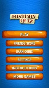 History Quiz Game