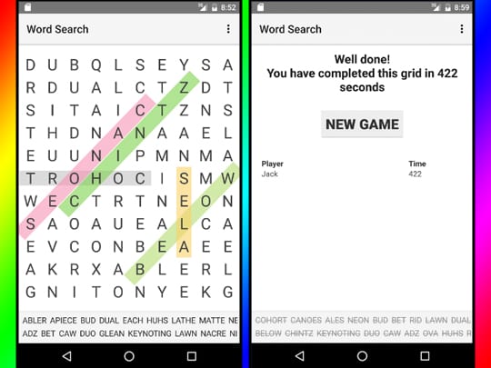 word search screenshot