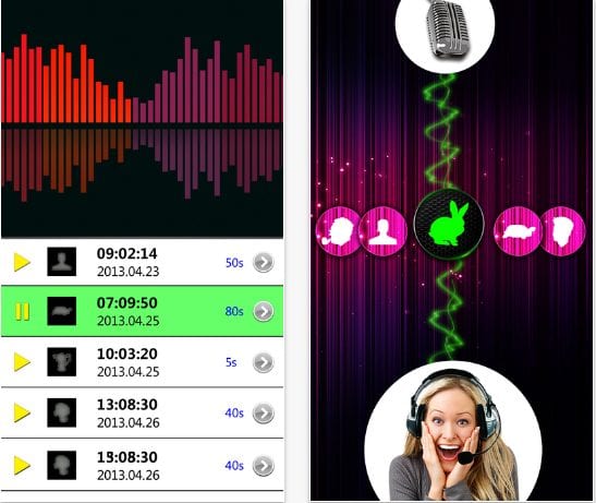 Voice Changer, Sound Recorder, and Player