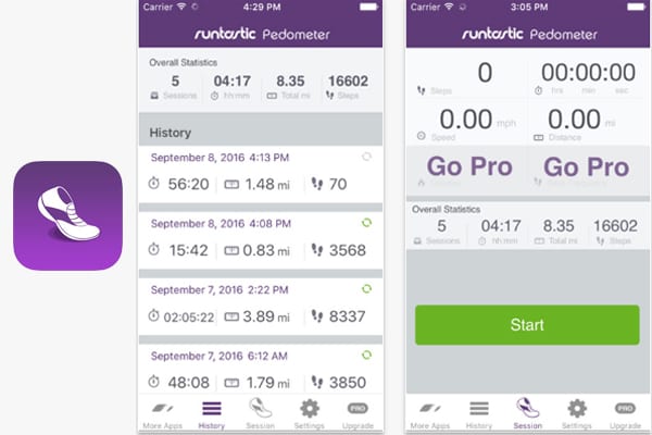 runtastic pedometer pic