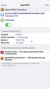 OpenVPN Connect app