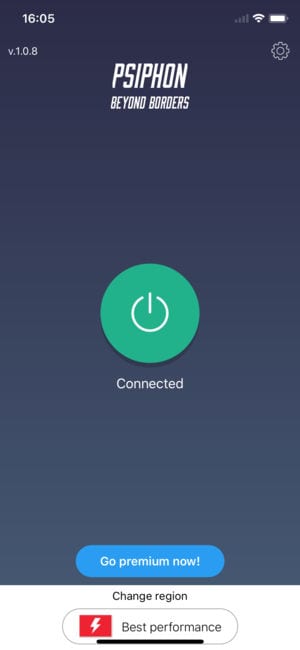 Psiphon app