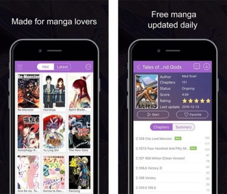 Приложение для чтения манги на андроид