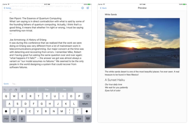 simplenote app