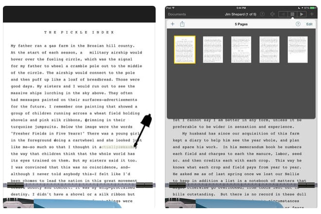 typing writer iPad