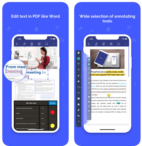 free pdf editor app.for iphone