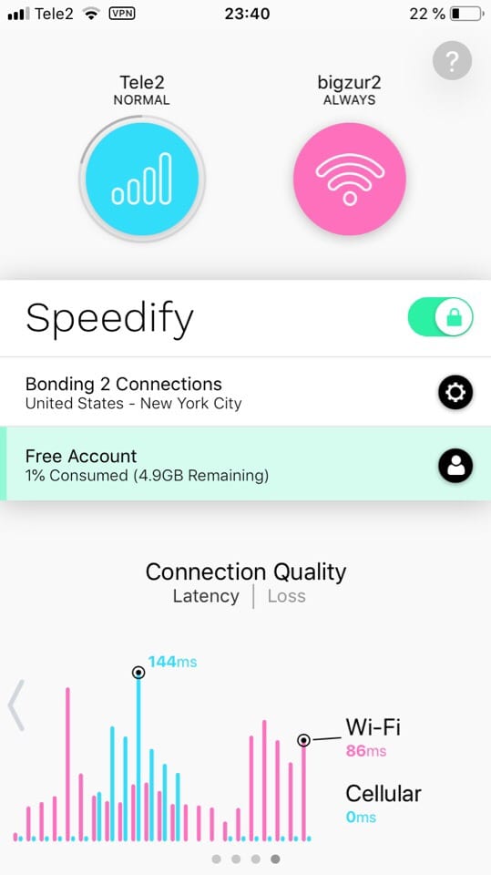 Speedify Bonding VPN 2