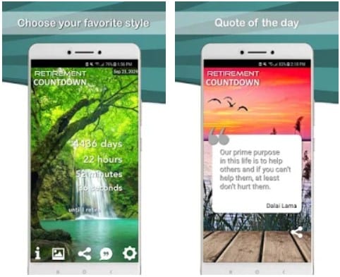 retirement countdown app
