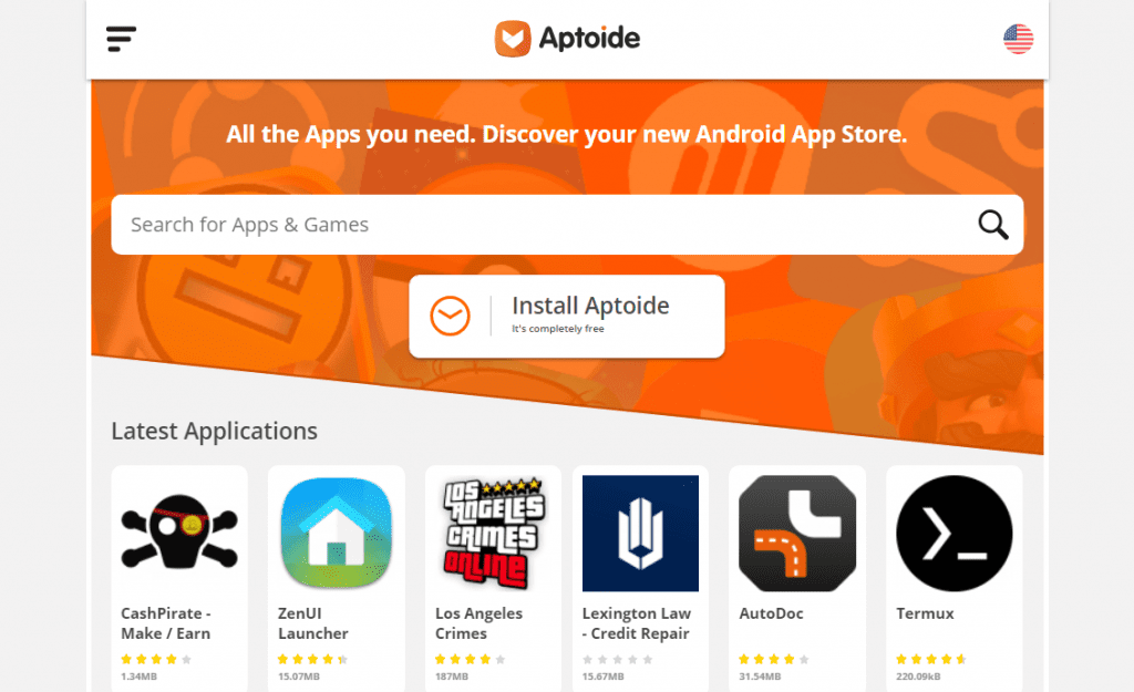Aptoide app