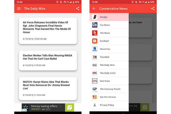 conservative news app