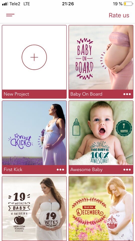 pregnancy milestone app