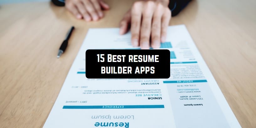 best resume builder app free