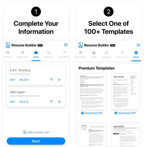 app like resume star for android