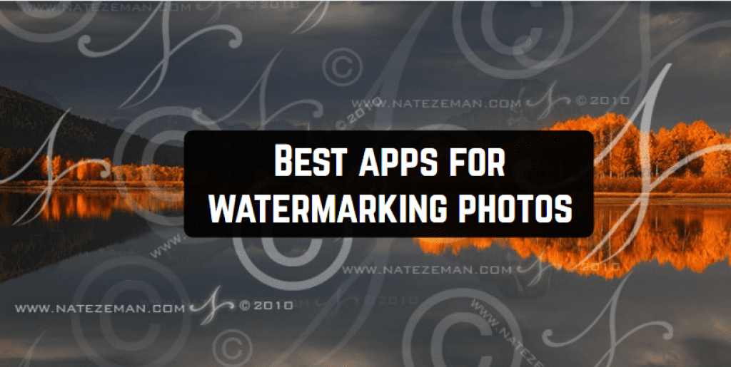 11 Best apps for watermarking photos for Android & iOS Freeappsforme