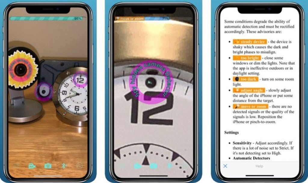 spy hidden camera Detector | Free apps for Android and iOS
