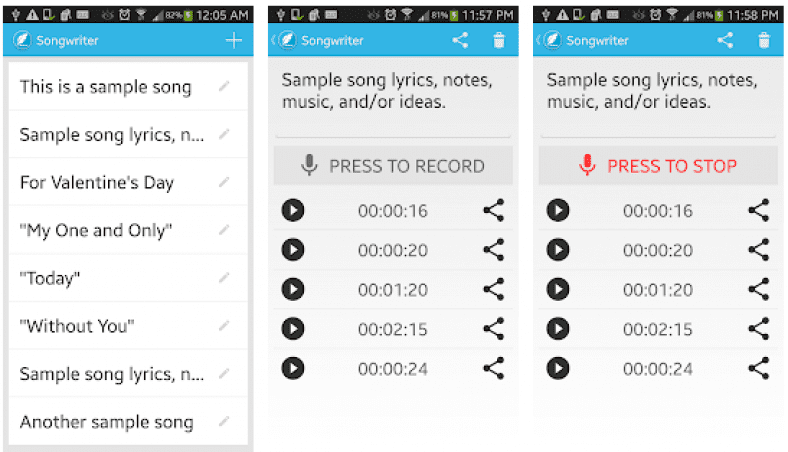 10 Best songwriting apps for Android & iOS | Freeappsforme - Free apps ...