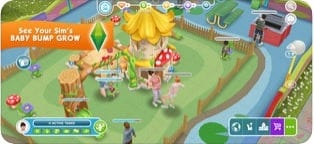 The Sims™ FreePlay screen