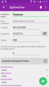 EgiGeoZone Geofence