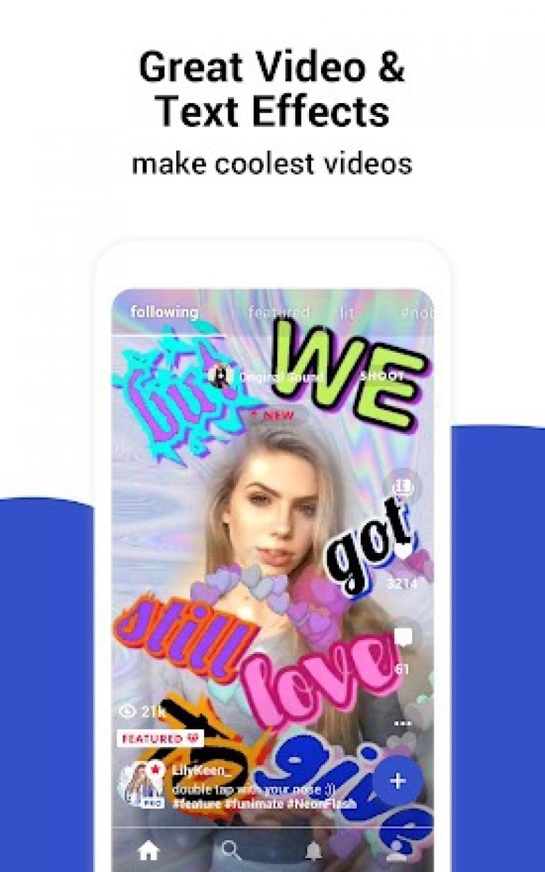 Funimate Video Editor Music Clip Star Effects Screen 1 