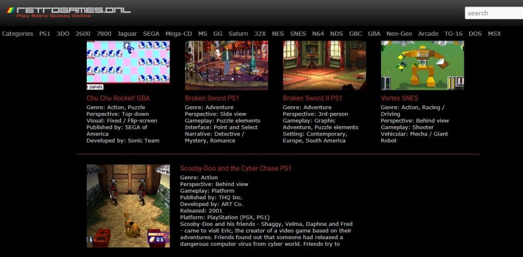 ps1 retro games online