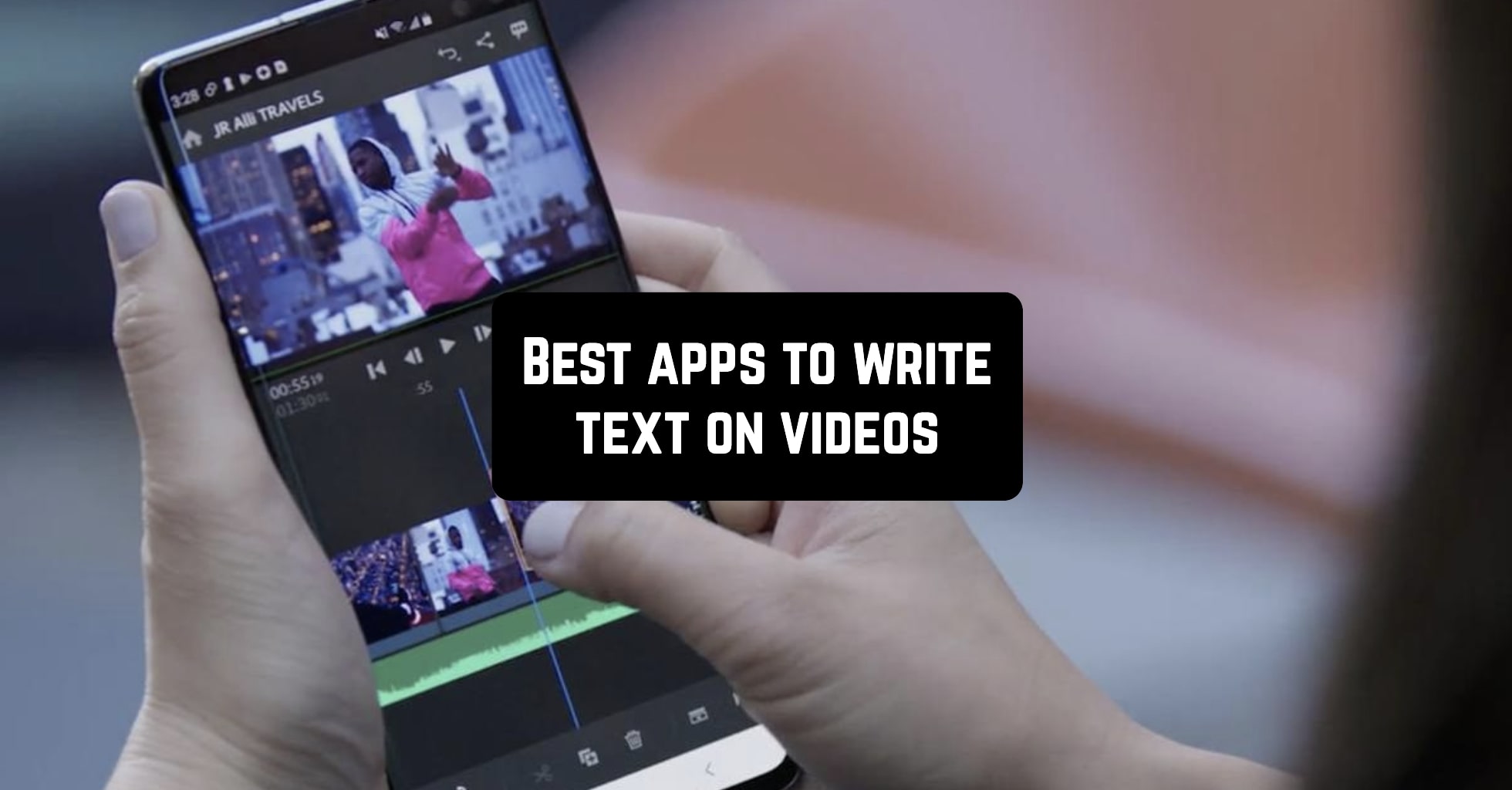 adding words to videos app