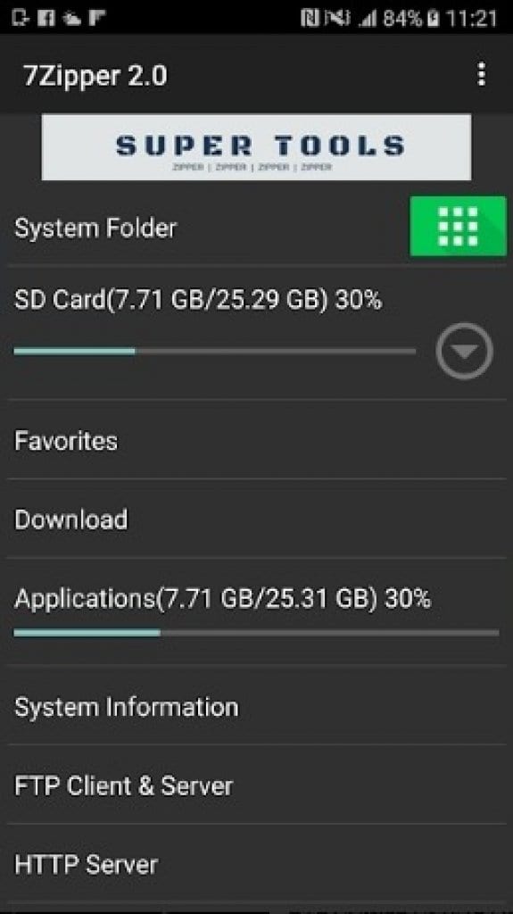 zip software for android