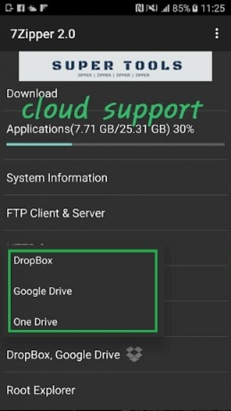 zip software for android