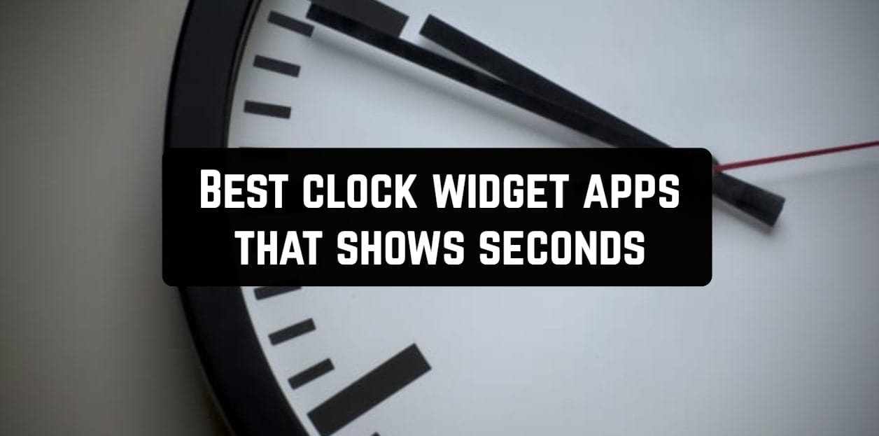 best clock widget 2019