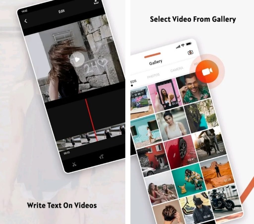 write text in video