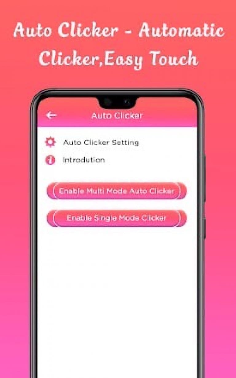 Auto Clicker screen 2 Free apps for Android and iOS