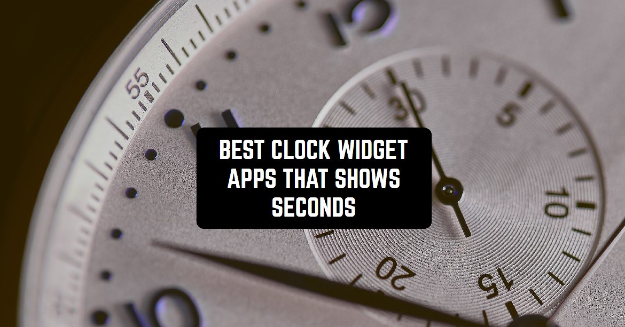 9 Best Clock Widget Apps That Shows Seconds (Android & iOS) Freeappsforme Free apps for