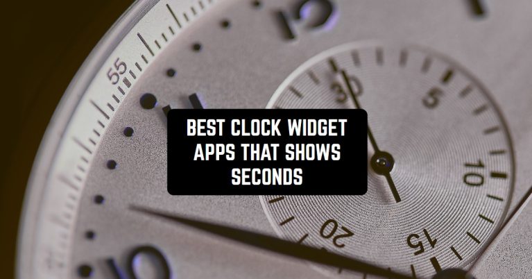 BEST CLOCK WIDGET APPS THAT SHOWS SECONDS1