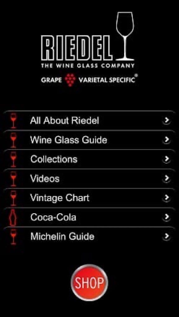 Riedel Wine Glass Guide Screen 1 Free Apps For Android And Ios