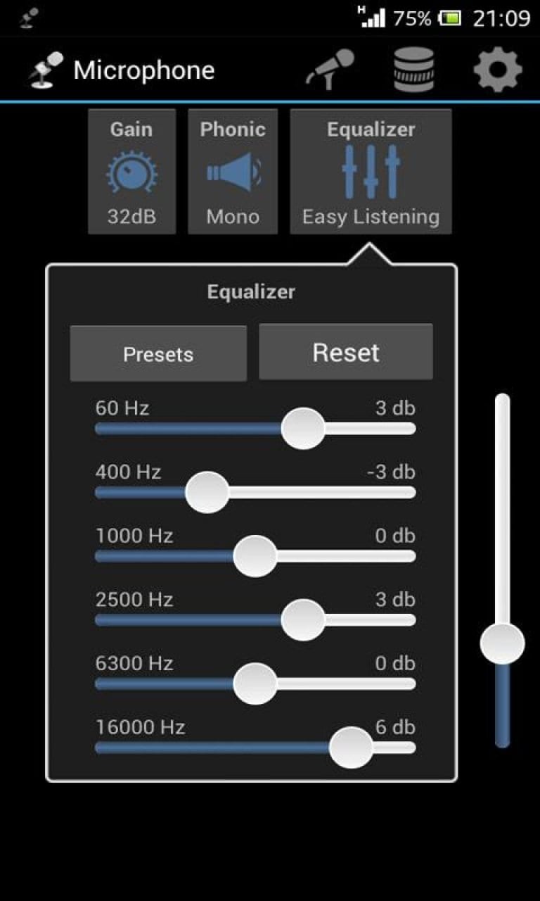 Моно эквалайзер. Microphone приложение для ПК. Микрофон gain pattern. Приложение для микрофона.