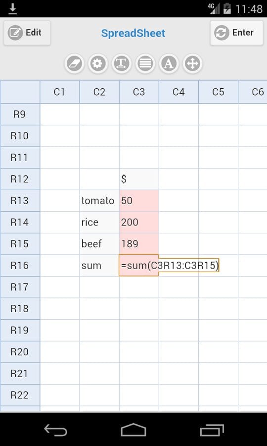 simple-spreadsheet-screenshot | Free apps for Android and iOS