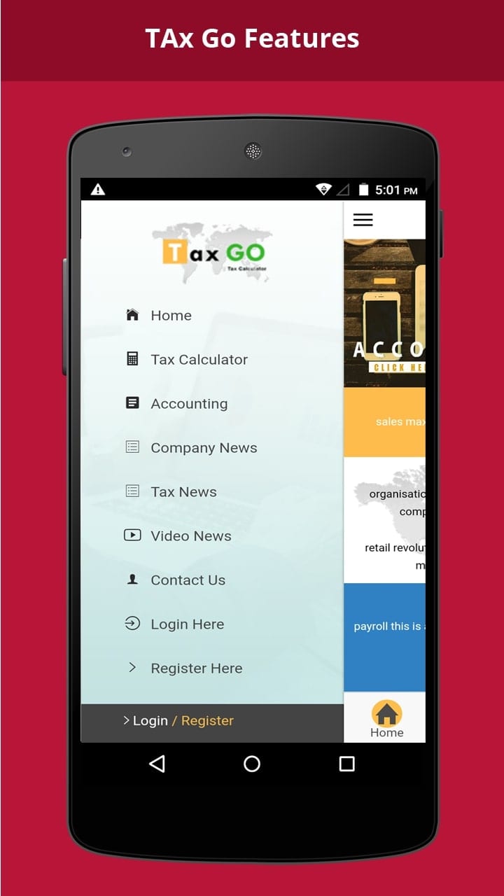 Tax GO Screen 2 Free Apps For Android And IOS