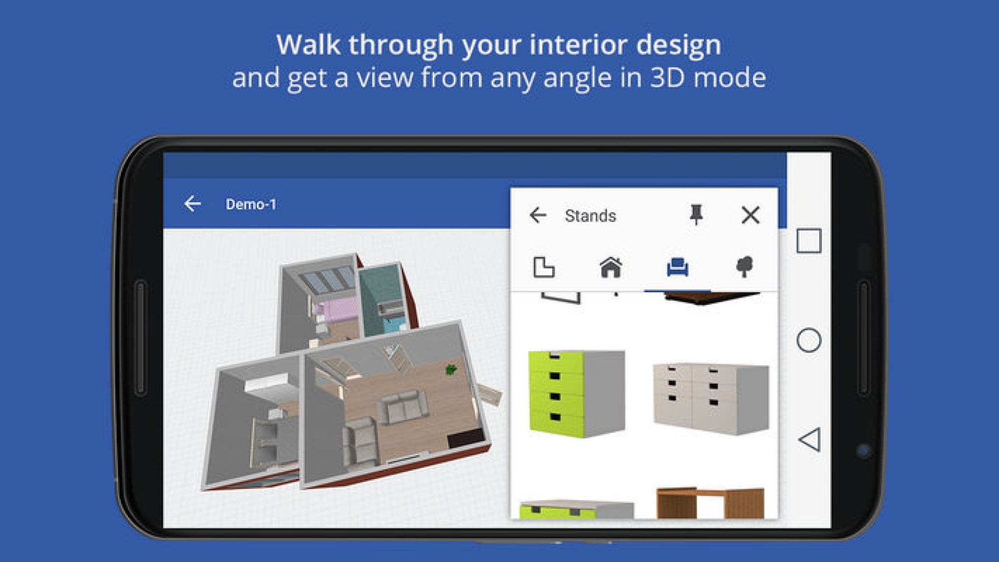 Шведский дизайн интерьера 3d