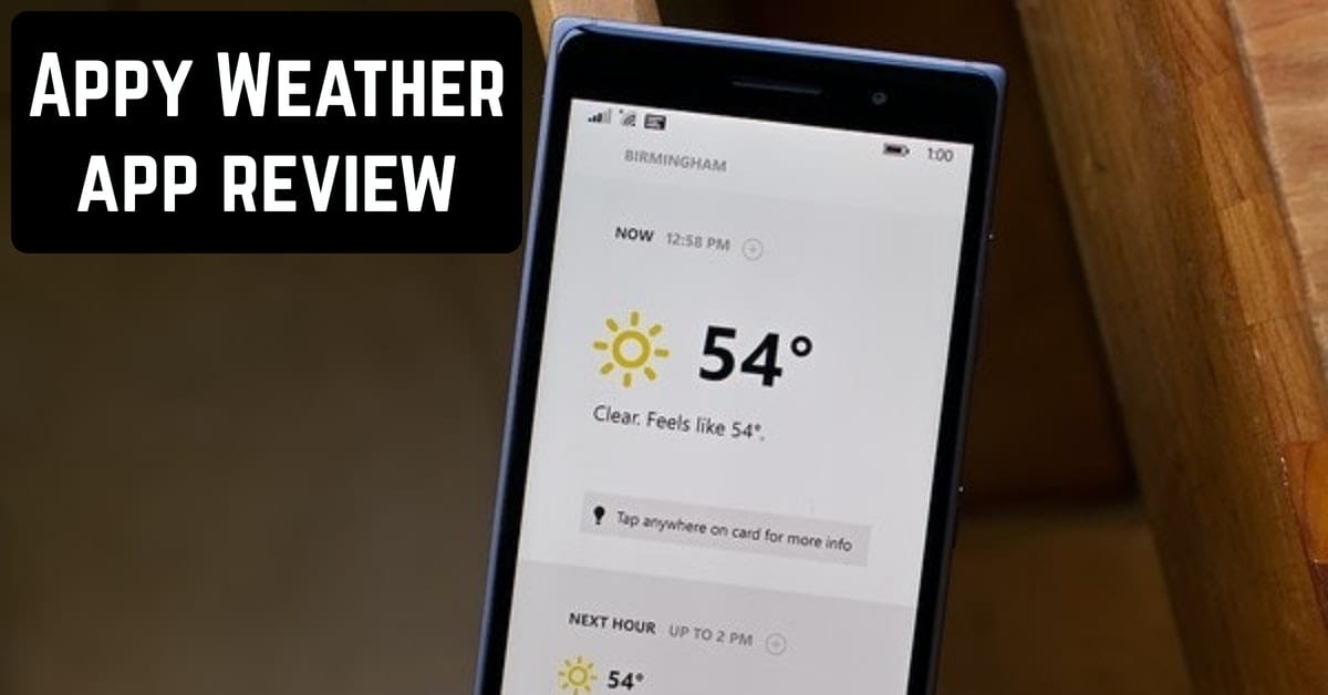 Appy Weather app review
