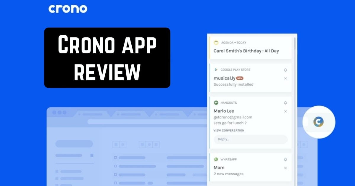 Crono app review
