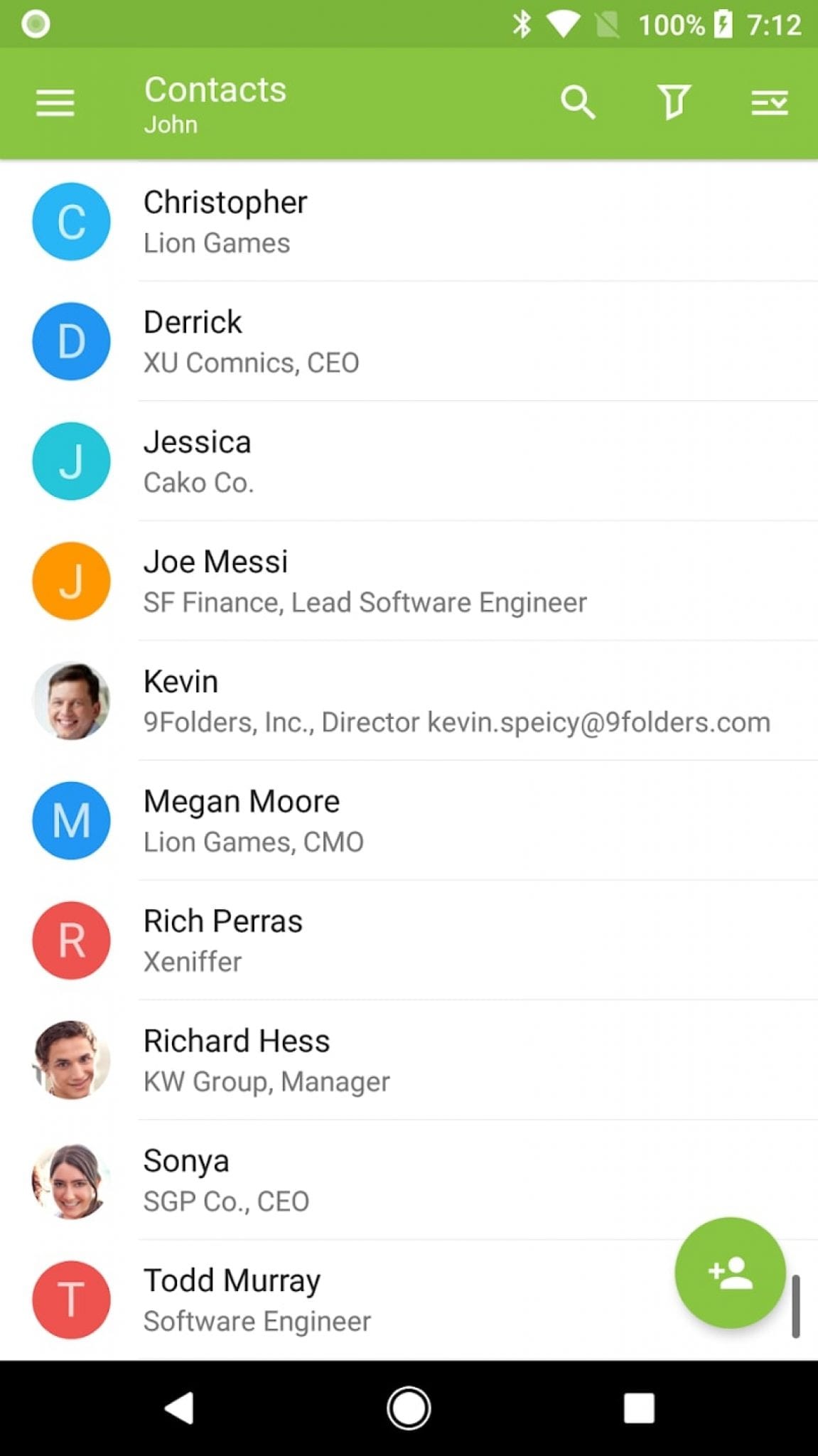 nine app email
