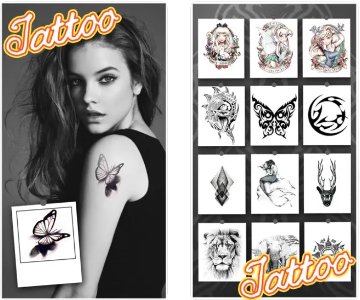 EREBEX 3D Temporary Tattoo Totem Design Sticker Size 105x6cm  1pc Black  8 g  Amazonin Beauty