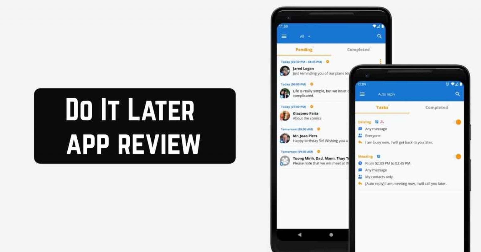 Do It Later app review | Freeappsforme - Free apps for Android and iOS