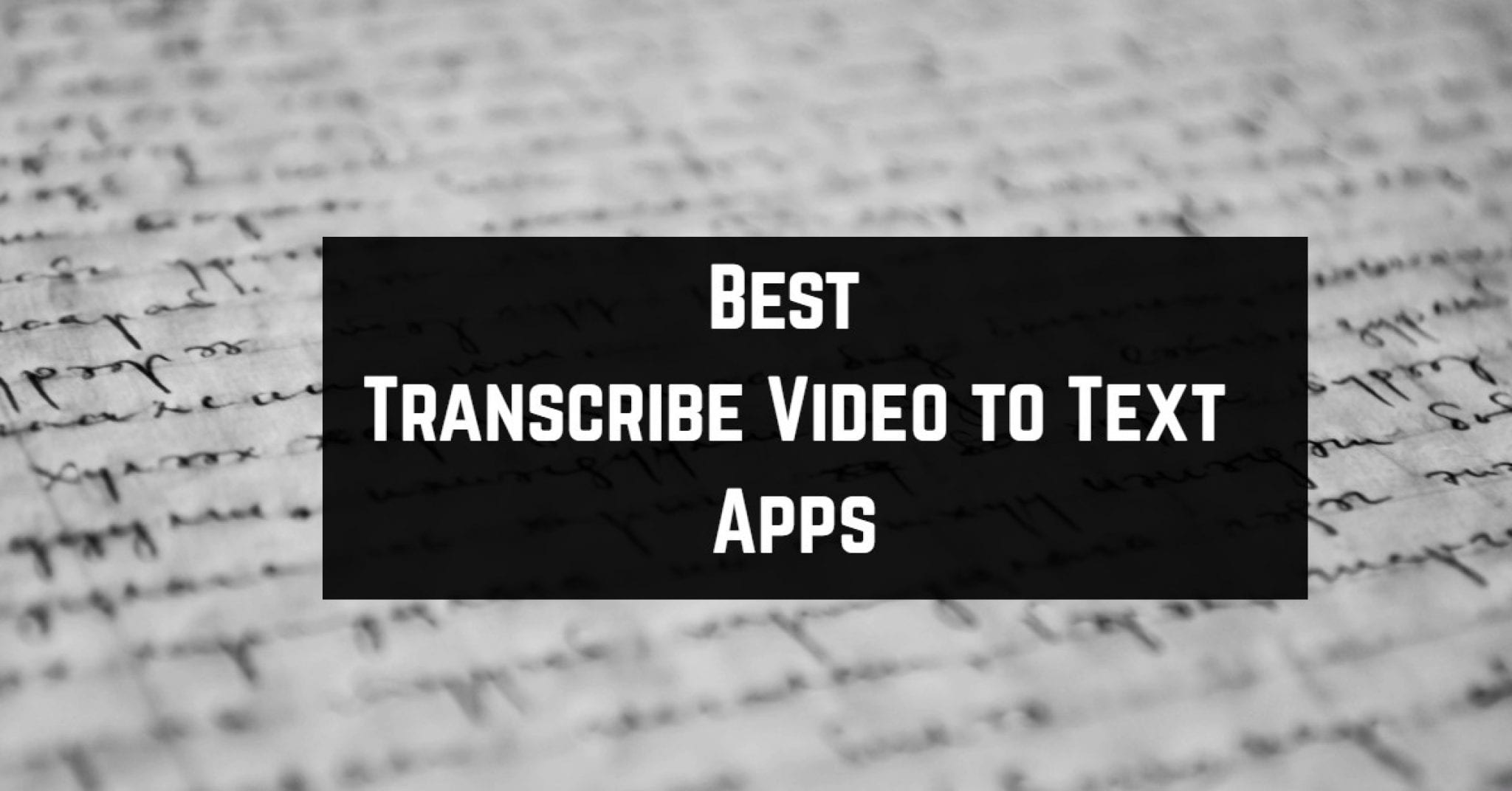 transcribe video to text free