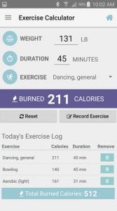 Exercise Calorie Calculator